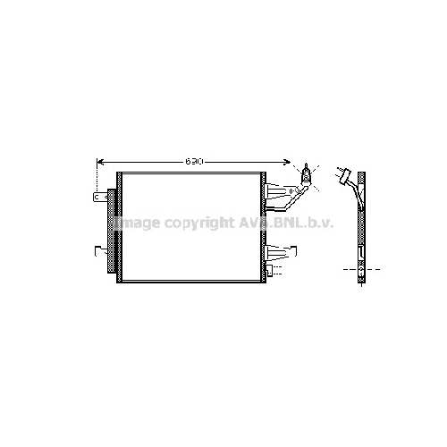 Радиатор кондиционера MITSUBISHI COLT (ALL 04-) P520*375*16