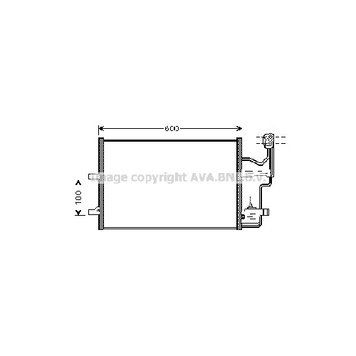 Радиатор кондиционера MAZDA 3 ( All Petrol 04/02-) P560*382*16 (M/A)