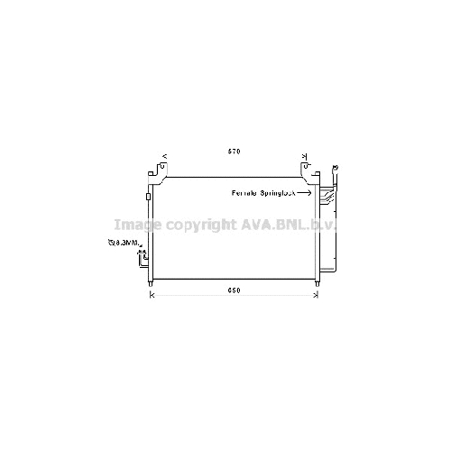 Радиатор кондиционера MAZDA CX7 ( ALL 07-) P680*397*16