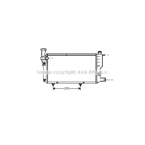 Радиатор охл. ДВС PEUGEOT 205 (1.1-1.6 83-98) P470*285*30 (M.KL-)
