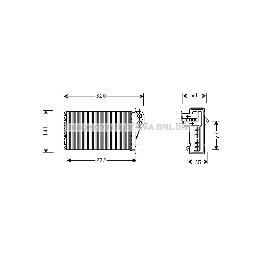 Радиатор печки CITROEN XSARA PICASSO P245*135*42