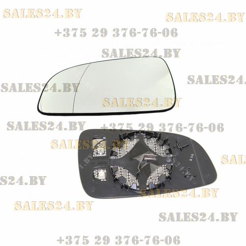 Зеркальный элемент левый асферический OPEL ASTRA H 2004-2010 | PATRON / Китай
