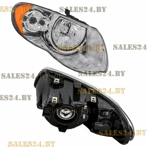 Фара передняя правая механич. регулир. USA (H13+P27/7W) CHRYSLER VOYAGER 2005-2008 | POLCAR / Польша