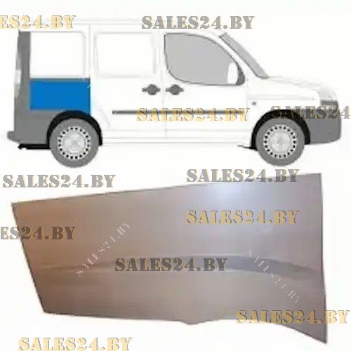 Арка задняя правая со сдвижной дверью FIAT DOBLO 2001-2010 | POLCAR / Польша