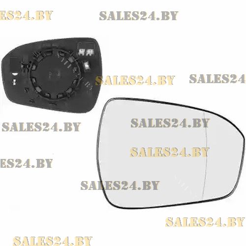 Зеркальный элемент правый асферичиский с подогревом (с функцией side assist) FORD MONDEO 2013-2021 | POLCAR / Польша