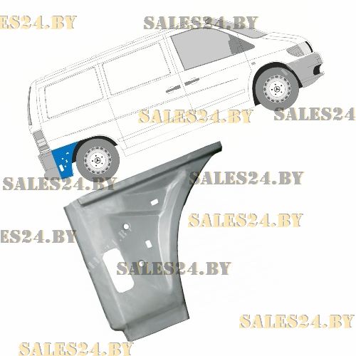 Задняя часть акри заднего правого крыла MERCEDES VITO W638 1996-2003 | POLCAR / Польша