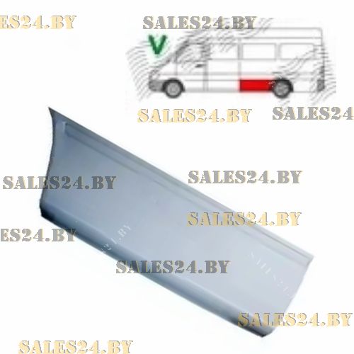 Передняя часть арки заднего крыла правая MERCEDES SPRINTER / VW LT 1995-2006 [длинная база] | POLCAR / Польша