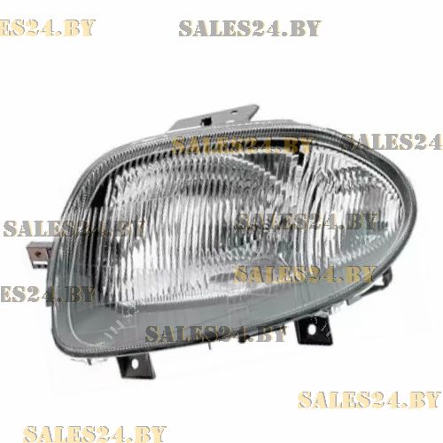 Фара передняя левая под электрокорректор (без моторчика, H4+PY21W+W5W, Hella - Type) RENAULT CLIO 1998-2001 | POLCAR / Польша