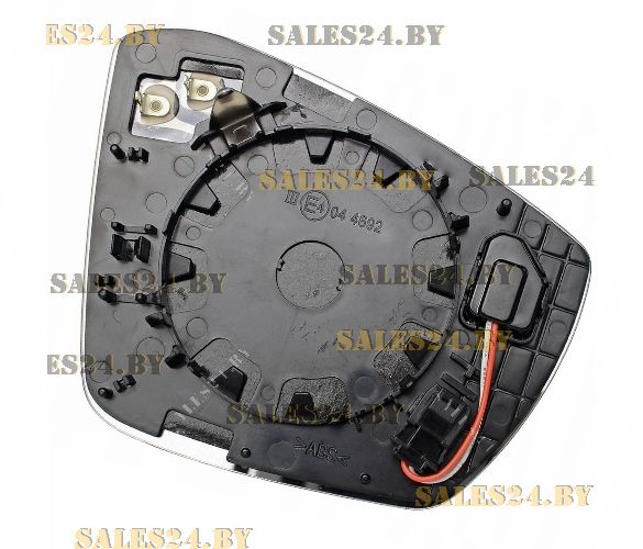 Зеркальный элемент левый выпукл., с обогревом верхний (функц. side assist) SKODA OCTAVIA 2013-2020 / VW T-ROC 2017-2022 | POLCAR / Польша