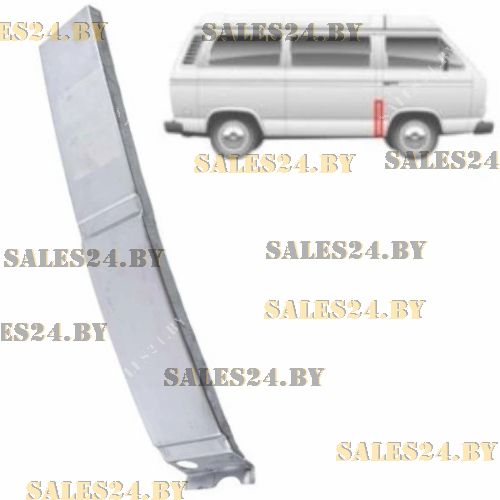 Стойка центральная правая - боковая стенка (выс. 51 см, шир. 8 см) VW TRANSPORTER T2 / T3 1979-1990 | POLCAR / Польша