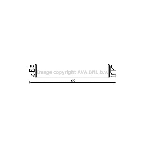 Радиатор охл. ДВС RENAULT MASTER (2.3CDTi дополнительный 02/10-) P710*120*24 (BEHR)