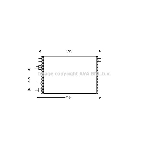 Радиатор кондиционера RENAULT MEGANE ( ALL 11/02-) P615*398*12 (M/A)