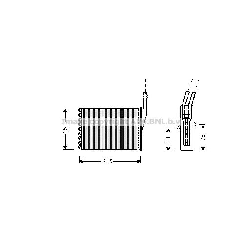 Радиатор печки RENAULT ESPACE (Левая = Правая 12/96-) P212*157*42