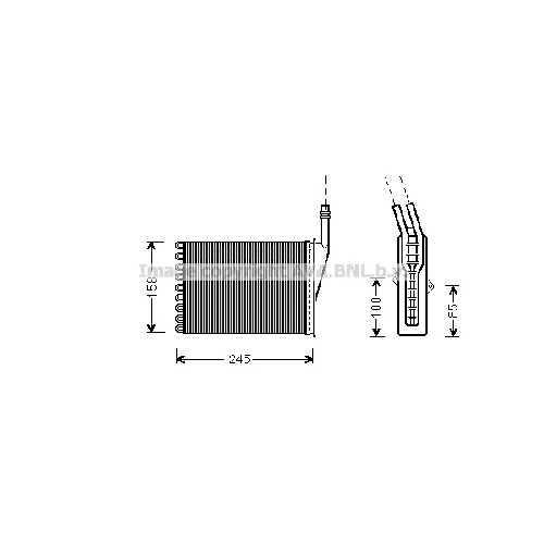 Радиатор печки RENAULT ESPACE (Правая = Левая 12/96-) P212*157*42