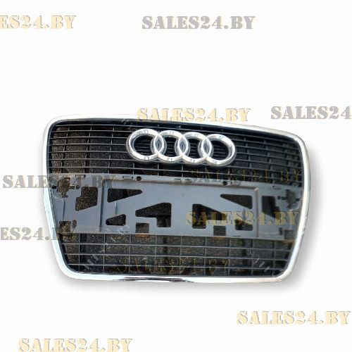 Решетка радиатора 04-08 черная+молд.хром AUDI A6 C6 2004-2011 | AVG / Чехия — Тайвань — Китай