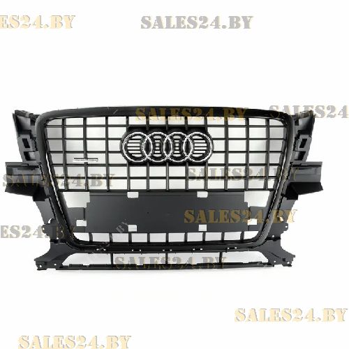 Решетка радиатора 08-12 черный-блестящий+рамка черная AUDI Q5 I 2008-2016 | AVG / Чехия — Тайвань — Китай