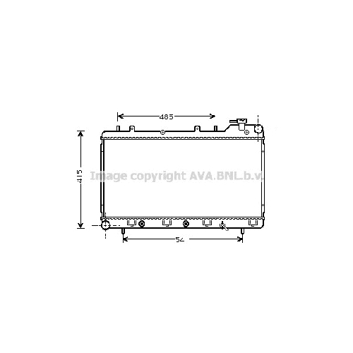 Радиатор охл. ДВС SUBARU FORESTER (1.5-2.0Ti92-00) P710*340*16 (A.KL+/-) 2 Радиатор охл. ДВС SUBARU FORESTER (1.5-2.0Ti92-00) P710*340*16 (A.KL+/-) 1