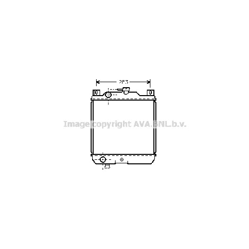 Радиатор охл. ДВС SUZUKI SWIFT (1.3 89-) P330*325*35
