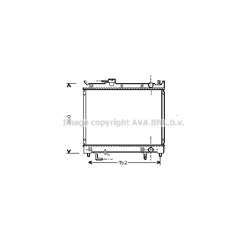Радиатор охл. ДВС SUZUKI VITARA (1.6-2.0 10/88-11/97) P375*490*34 (A)