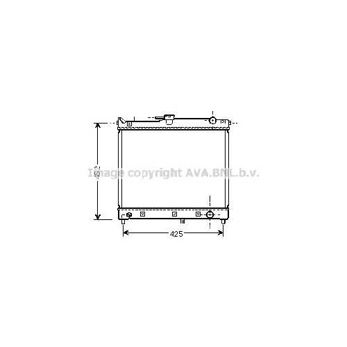 Радиатор охл. ДВС SUZUKI JIMNY (1.3 08/98-) P374*450*27 (M.KL+/-)