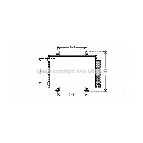 Радиатор кондиционера SUZUKI SWIFT (All 02/05-) P517*330*16