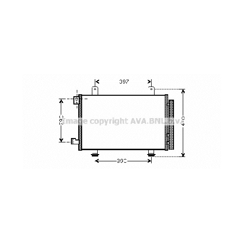 Радиатор кондиционера SUZUKI SX4 (All 10/05-) P590*340*16