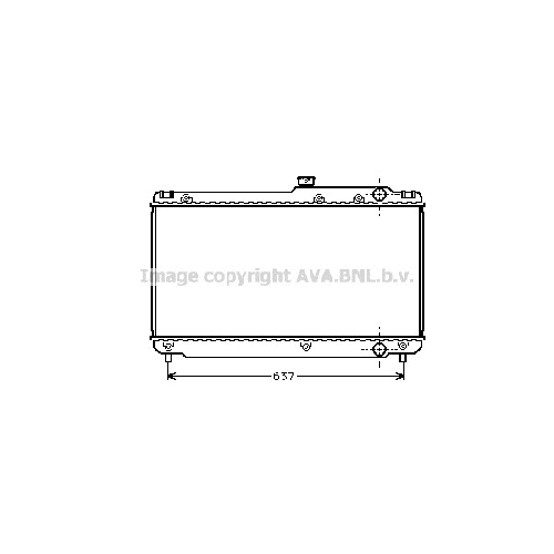 Радиатор охл. ДВС TOYOTA CAMRY (3.0 92-96) P718*425*16 (M.KL+/-)