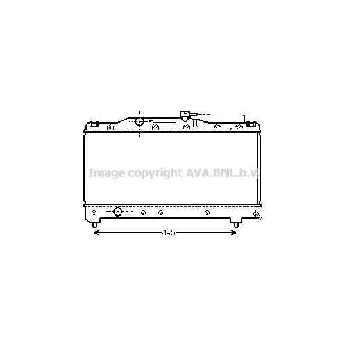 Радиатор охл. ДВС TOYOTA CARINA (1.6 92-) P660*325*16 (M.KL+/-)