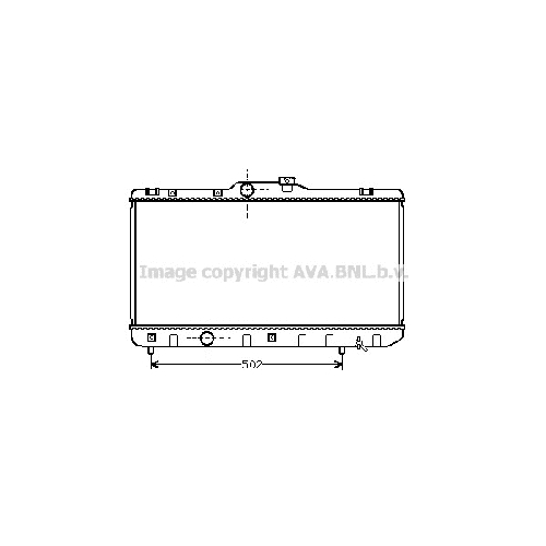 Радиатор охл. ДВС TOYOTA COROLLA (1.5 92-96) P700*350*32 (M.KL+/-)