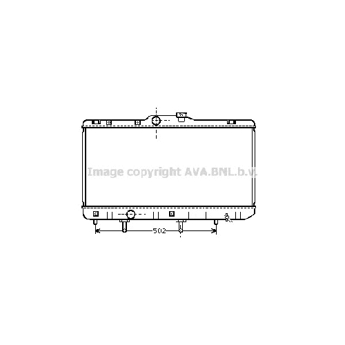 Радиатор охл. ДВС TOYOTA COROLLA (1.5 92-96) P700*350*32 (A.KL+/-)