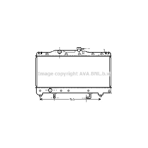 Радиатор охл. ДВС TOYOTA CARINA (1.6 92-) P660*325*16 (A.KL+/-)