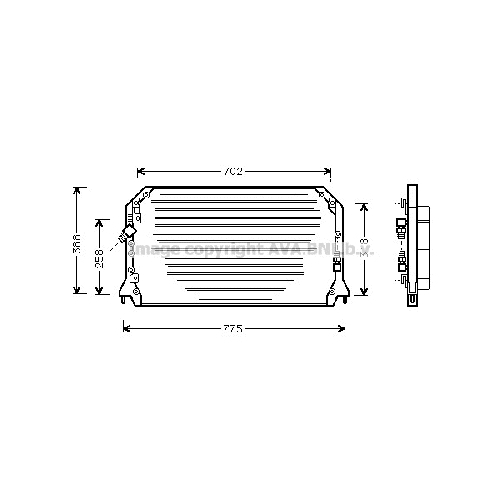 Радиатор кондиционера LEXUS E300 (10/96-5/97/3.0i 96-01) P778-413-22