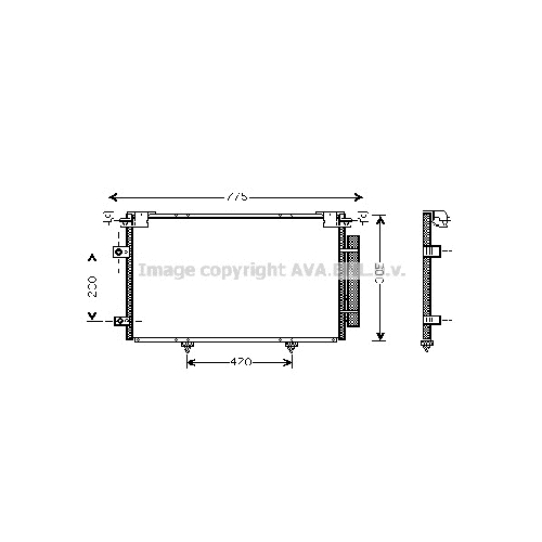 Радиатор кондиционера TOYOTA CAMRY (ALL 01-) P650*382*22 (M/A) 2 Радиатор кондиционера TOYOTA CAMRY (ALL 01-) P650*382*22 (M/A) 1